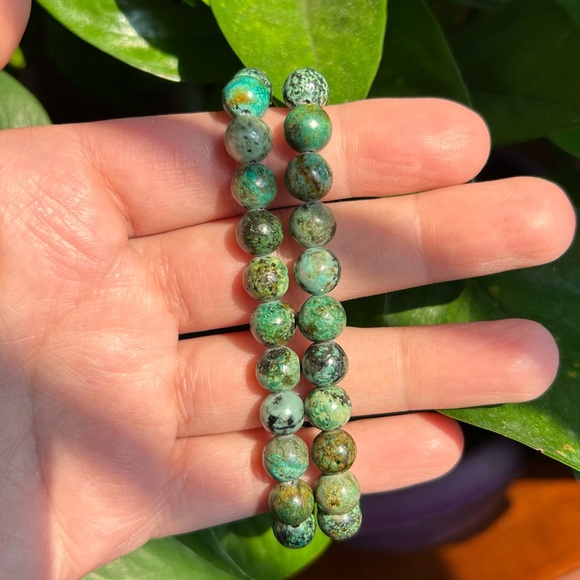 Natural African Turquoise Bracelets - Picture 2 of 4